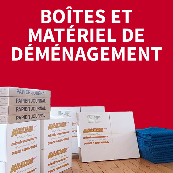 Boites et matériel de déménagement